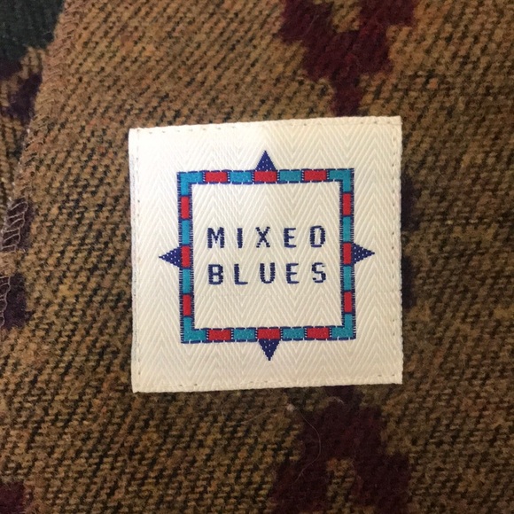 MIXED BLUES Vintage Wool Blend Blazer Jacket - Picture 5 of 6